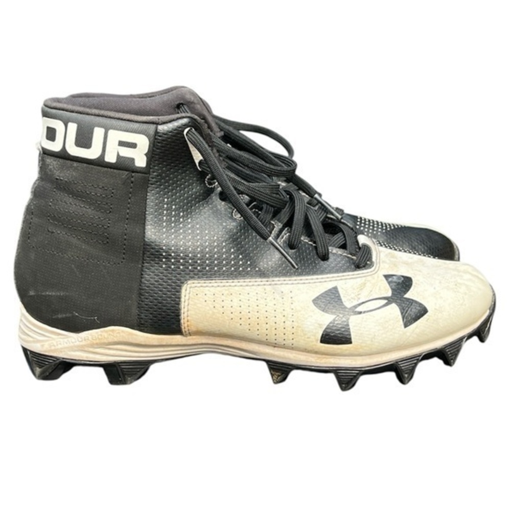 Under Armour Renegade Mens Size 7.5 Black White football Cleats